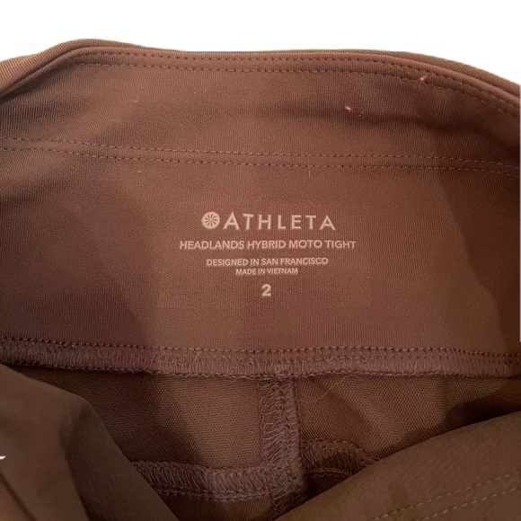 Athleta Brown Leggings with Zipper - Picture 3 of 3